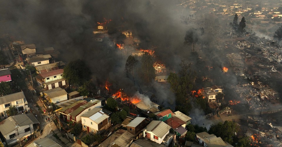 Deadly Wildfires Rage Through Central Chile