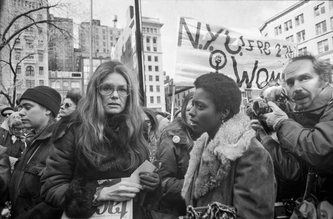 Gloria Steinem at a March for in NYC