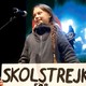 The climate-change activist Greta Thunberg delivers a speech at a climate-change protest march, as the COP25 climate summit is held in Madrid, Spain, on December 6, 2019.