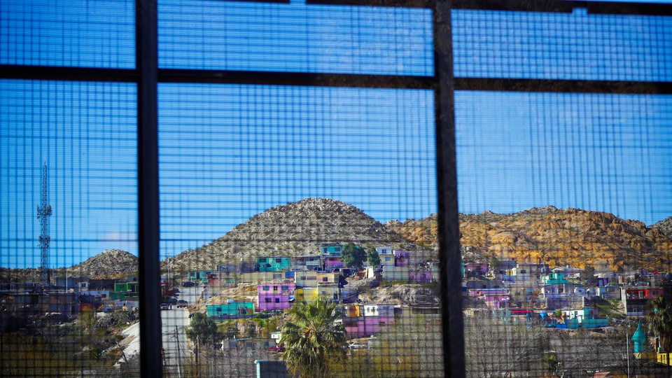 A view across the border into Ciudad Juarez, Mexico