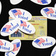 An illustration of "I Voted" stickers