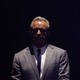 A photo of Robert F. Kennedy Jr. in shadows