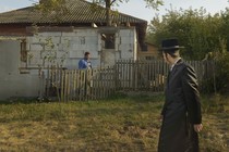 A Jewish man making his pilgrimage to Uman, Ukraine