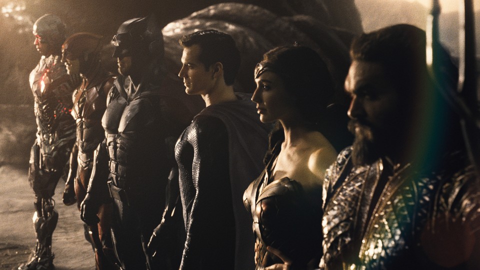 An assembly of heroes from 'Zack Snyder's Justice League'