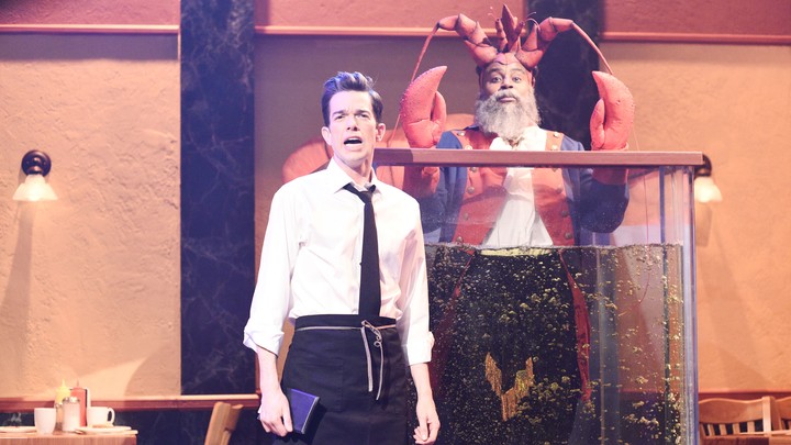 John Mulaney and Kenan Thompson in the 'SNL' sketch 'Diner Lobster'