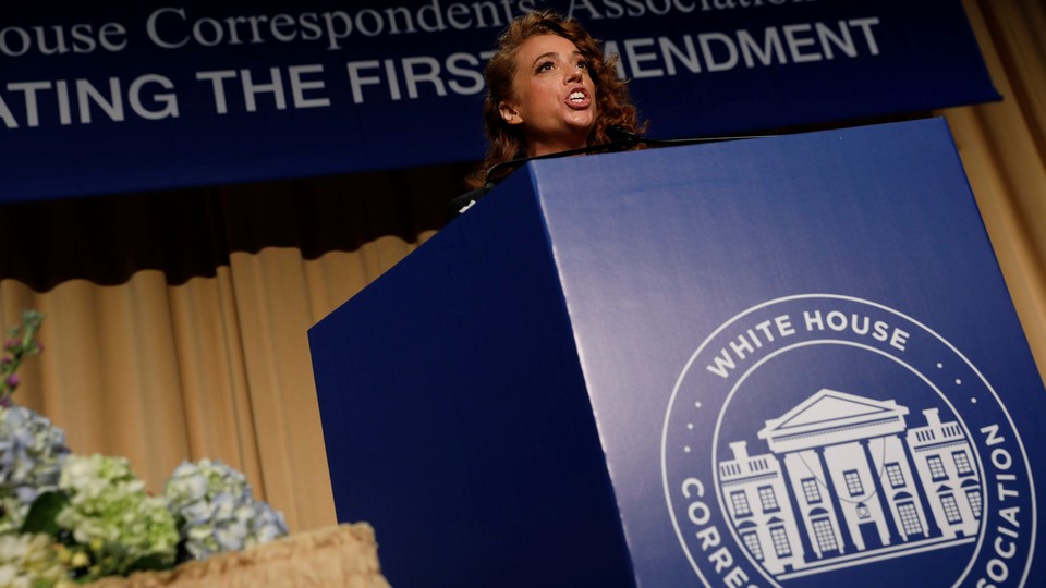 The comedian Michelle Wolf at the White House Correspondents' Association Dinner