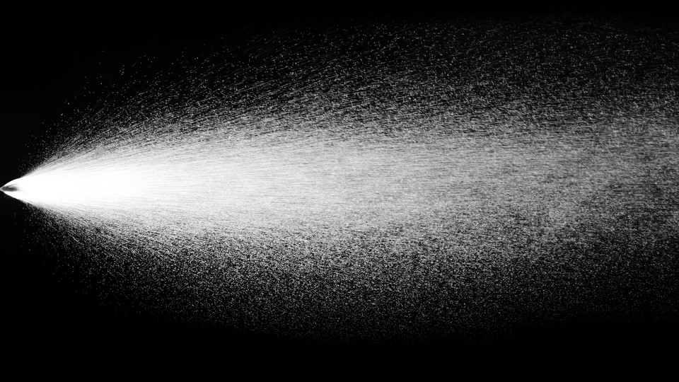 Mist from nasal spray