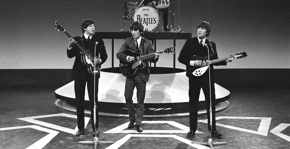 The Beatles 9 Rock Band Poster Lennon McCartney Music Star Photo Black White