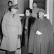 Marshall and Chiang meet after Marshall's arrival in China in 1943.