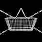 A shopping basket in chains