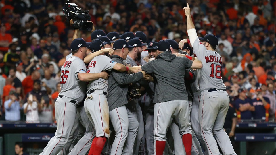 Red Sox fans celebrate another crown