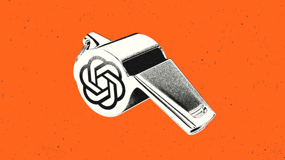 An illustration of a whistle with the OpenAI logo on it