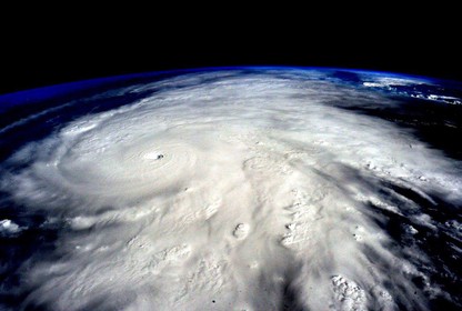 In this handout photo provided by NASA, Hurricane Patricia is pictured from the International Space Station. The hurricane made landfall on the Pacific coast of Mexico on October 23.