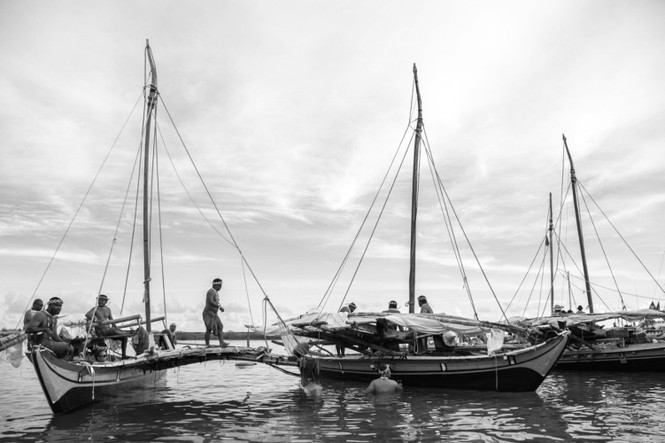  Canoes at the Traditional Welcome of Seafarers for the 12th Festival of Pacific Arts in Hagatña, Guam