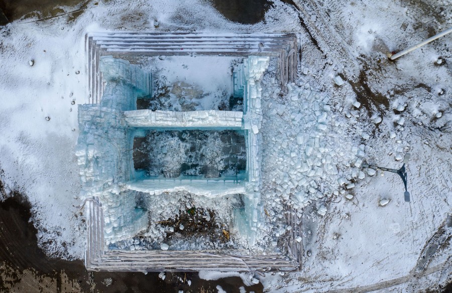 The Temporary Ruins of Harbin’s Melting Ice Sculptures The Atlantic