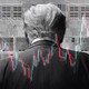 Illustration showing Trump and stock market imagery