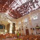 A crime-scene official inspects the site of a bomb blast inside a church in Negombo, Sri Lanka.
