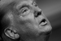 President Donald Trump speaks in the briefing room at the White House