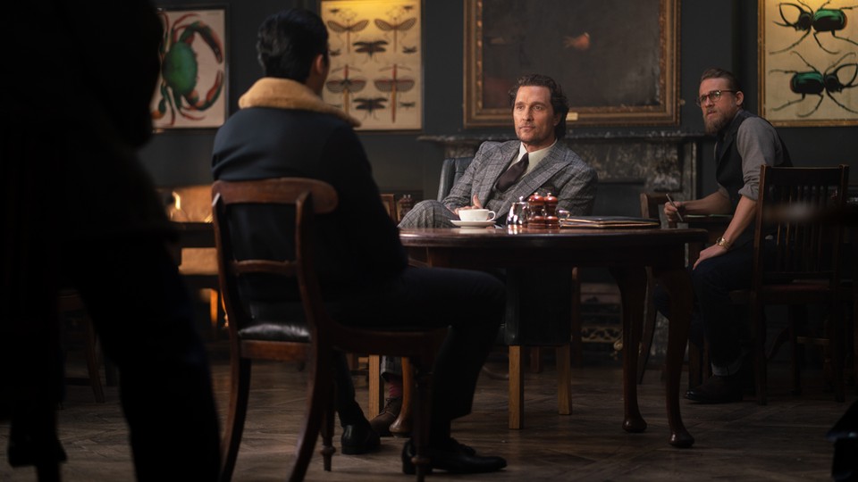 Guy Ritchie S The Gentlemen Is Dated And Dull The Atlantic All of the ritchie hallmarks are back in place, from british slang to excessive cursing to creative insults, plus characters trying to make a mockery of each other. guy ritchie s the gentlemen is dated