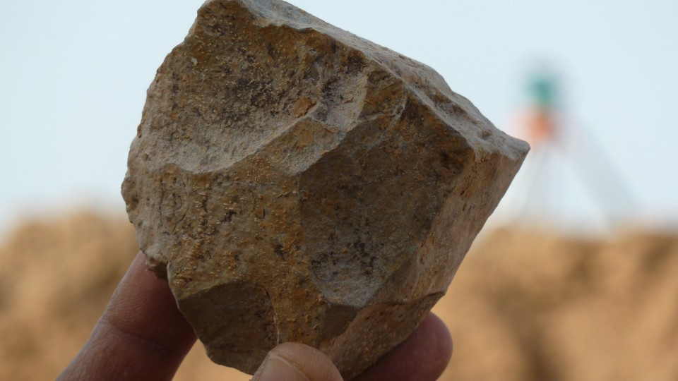 An Oldowan core from Ain Boucherit