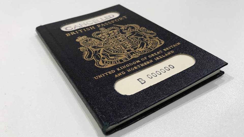 An old UK passport