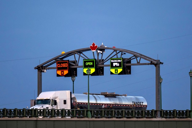 A truck on the road