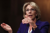 Betsy DeVos at her Senate confirmation hearing