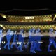 Holograms of protesters are shown in front of Gyeongbok Palace in South Korea