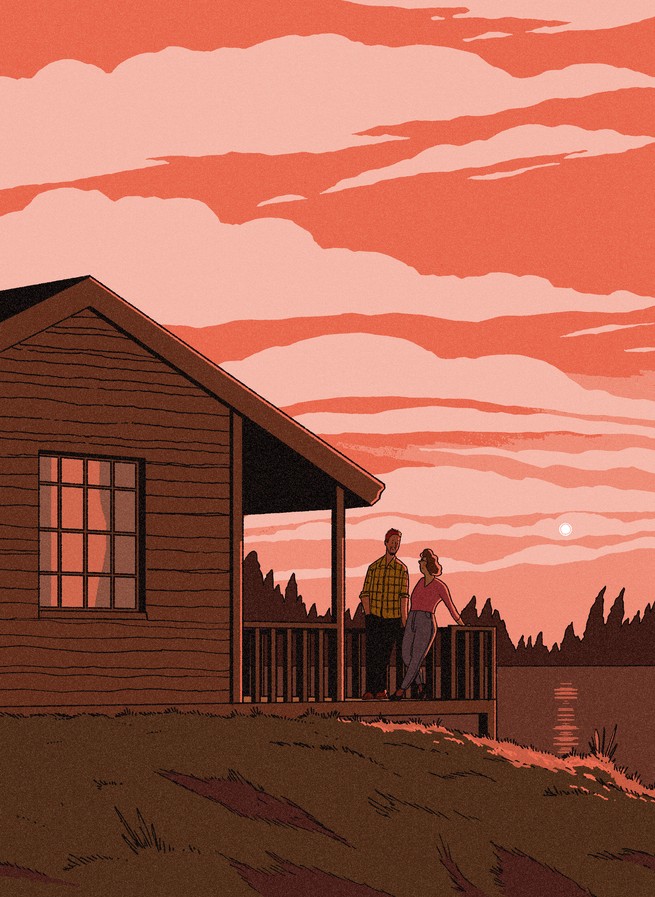 illustration of a cabin