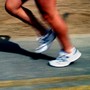 A runner's legs in motion