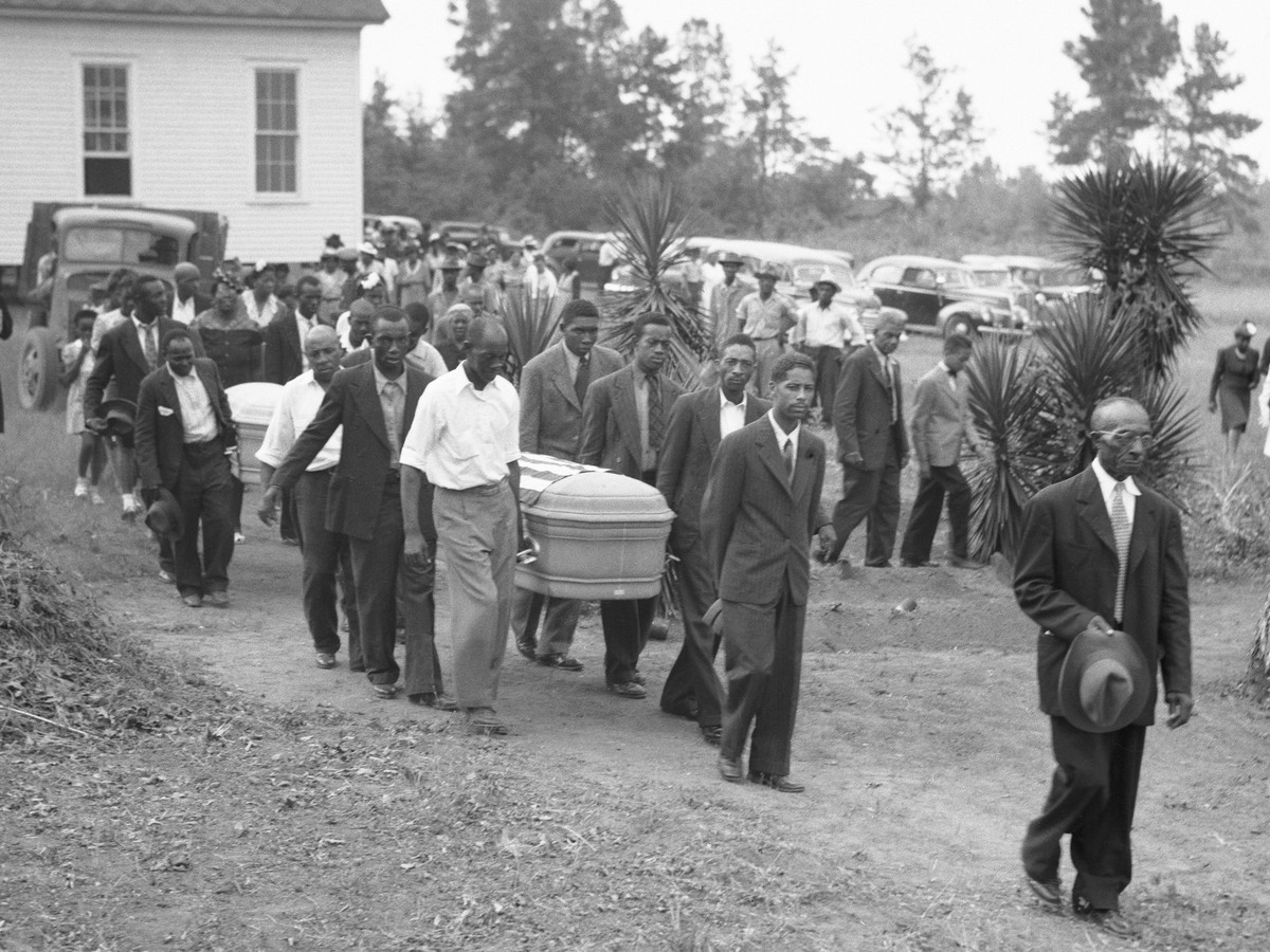 black people in caskets