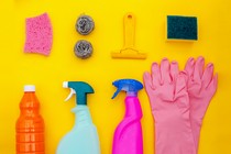 Various cleaning supplies