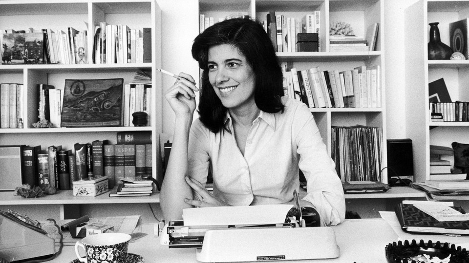 Susan Sontag at her desk