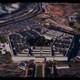 photo illustration showing a pixellated image of the Pentagon