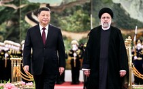 Chinese leader Xi Jinping with Iranian leader Ebrahim Raisi