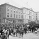 Parade of people celebrating Juneteenth in Richmond, Virginia