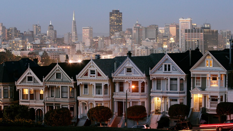 Row houses in San Francisco