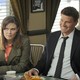 David Boreanaz and Emily Deschanel sit a diner together