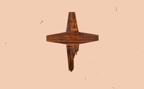 Illustration of a rotting wooden cross—the specific cross used in the Southern Baptist Convention logo