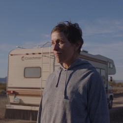 A still from "Nomadland" of Frances McDormand's character Fern