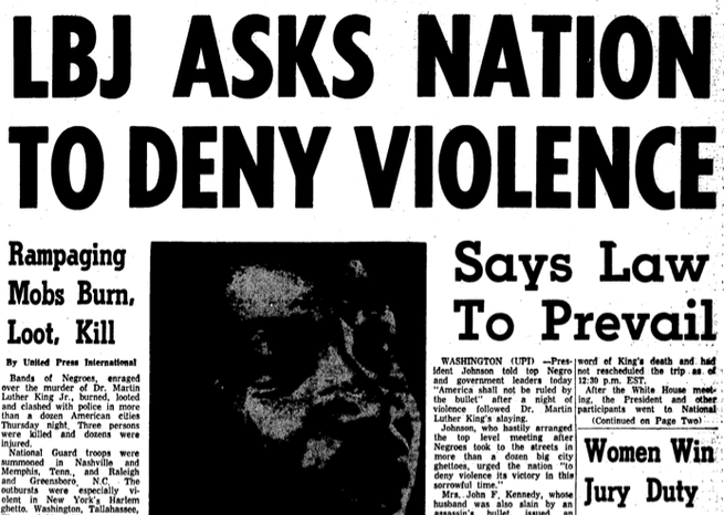 What Politicians, Celebrities, and the Klan Said in the Wake of MLK's ...
