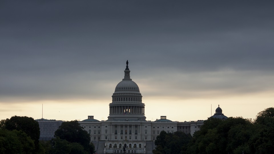 The Capitol Building with clouds