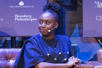 The writer Chimamanda Ngozi Adichie appears onstage for a CityLab Paris discussion.