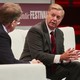 Lindsey Graham onstage with Jeffrey Goldberg at the Atlantic Festival.