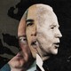 A collage of Barack Obama and Joe Biden superimposed on a map.