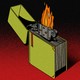 A lighter-shaped book on fire — via Someone Is Mysteriously Snapping Up Used Books Around the World
