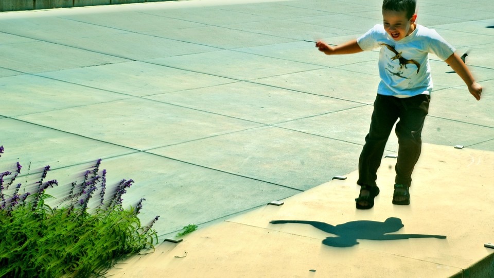 School Students Kids Playing Catch-up And Tag Game Royalty Free