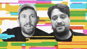 Image of Charlie Warzel side-by-side with David Sims