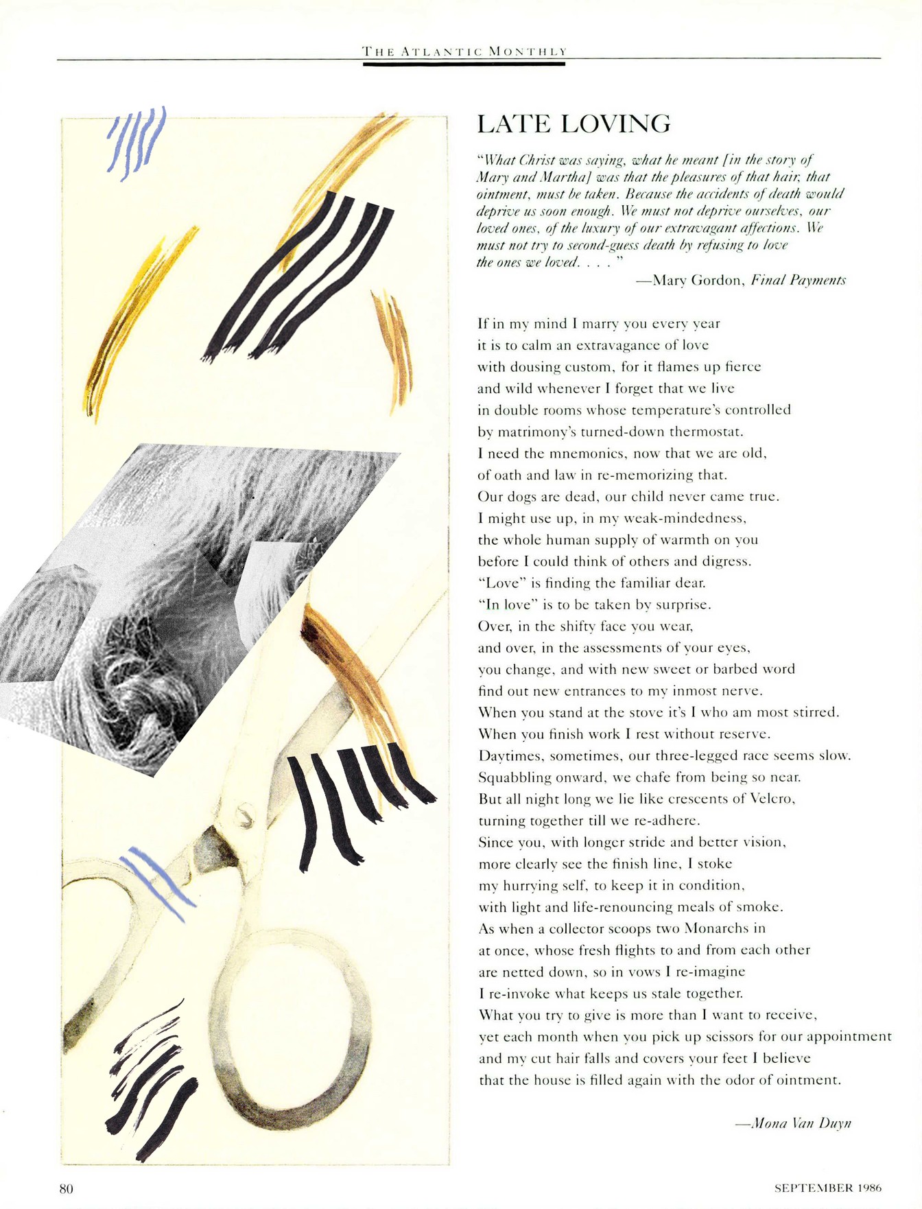 A Poem by Mona Van Duyn: Late Loving The Atlantic