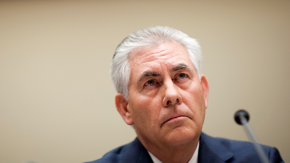 Rex Tillerson, chairman and CEO of ExxonMobil, testifies about the company's acquisition of XTO Energy before the House Energy and Environment Subcommittee on Capitol Hill in Washington on January 20, 2010.